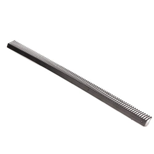 EasyTrim rigid eaves comb filler strip in black, designed to prevent bird entry while allowing ventilation at the roof eaves.